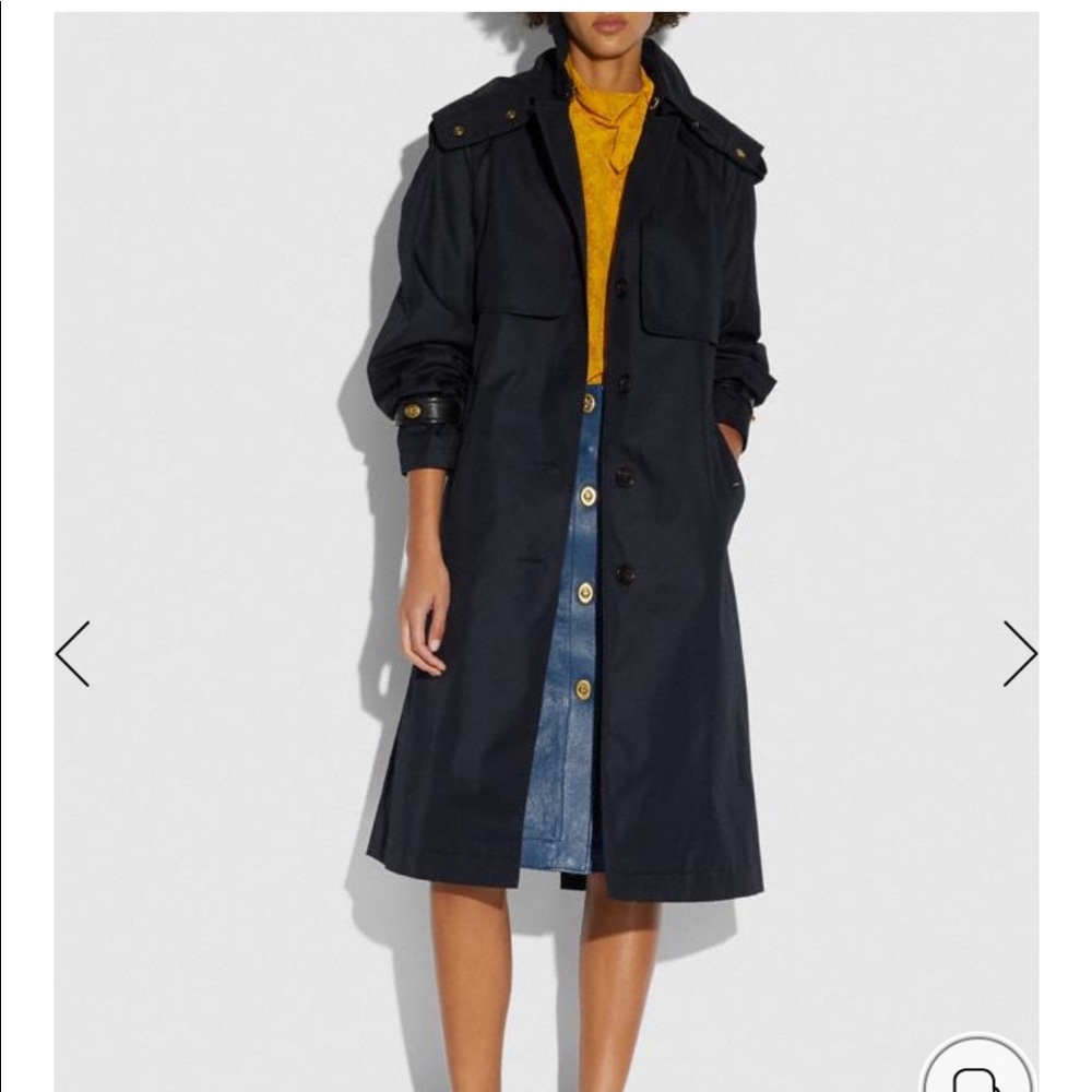 Hooded Trench Coat by Coach NWT